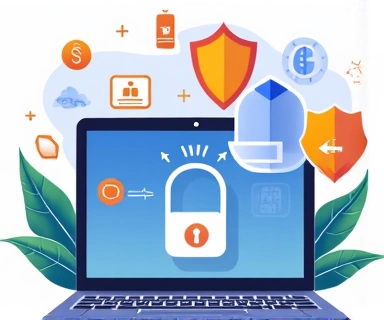 Secure payment processing illustration